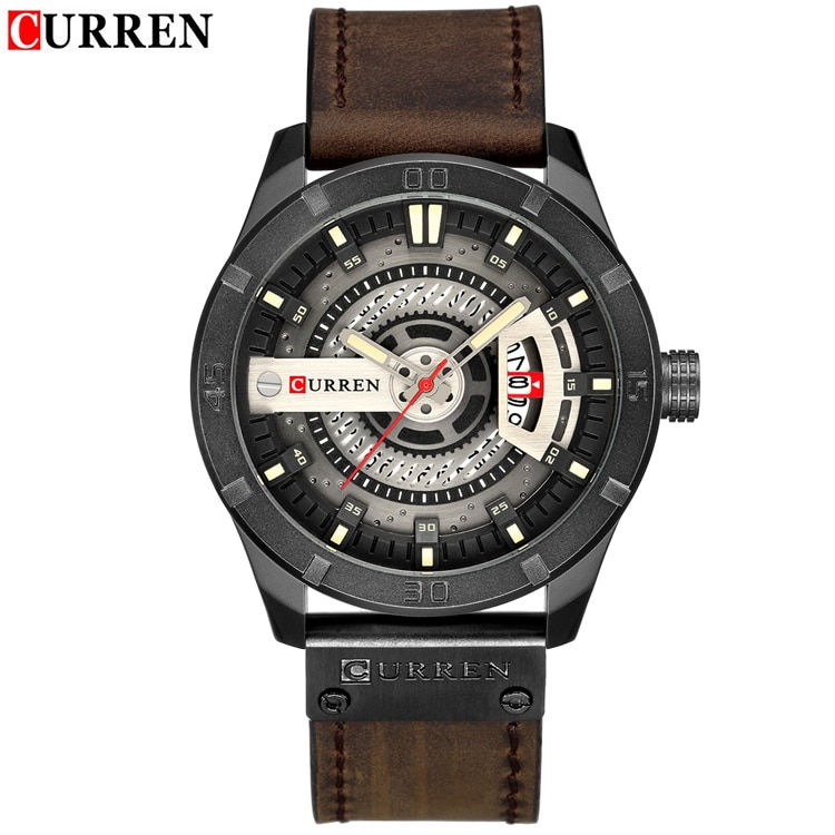 Thumbnail: Luxury Watch Brand CURREN Men Military Sports Watches Men's Quartz Date Clock
