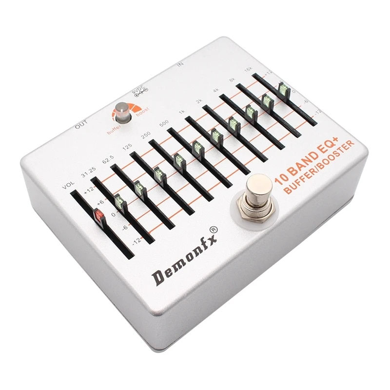 Thumbnail: Demonfx 10 band EQ+bass guitar boost buffer pedal effect equalizer boost buffer