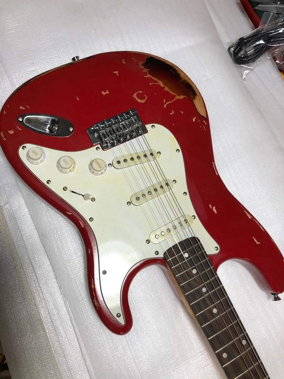 Thumbnail: Custom Shope Aged Relic Guitar Alder Wood Body