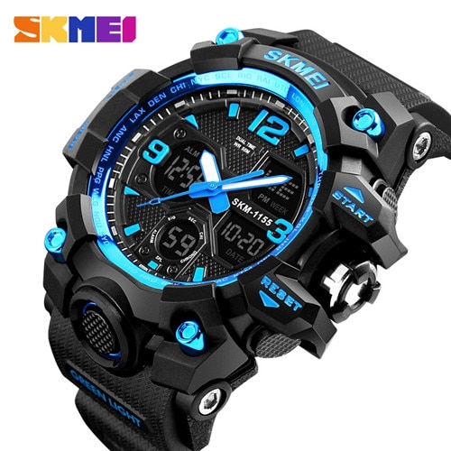 Thumbnail: SKMEI Luxury Denim Style Sports Watches Men Fashion Digital Quartz Watch
