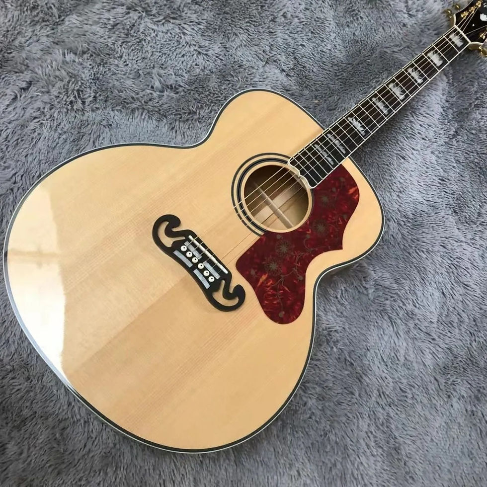 섬네일: 43" Jumbo J200 refers to playing acoustic guitar