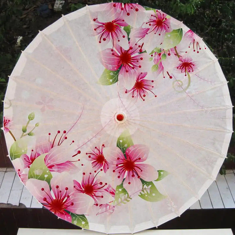 Miniaturebillede: Parapluie à motifs floraux de Style chinois | Ombrelle, accessoire de photograph