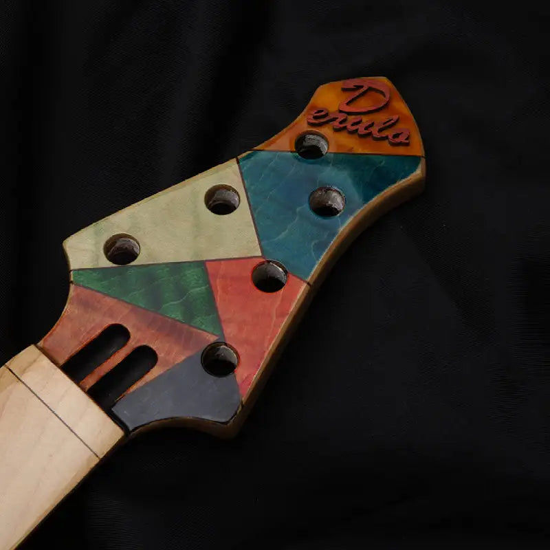 섬네일: Derulo Electric Bass guitar Custom OEM DIY 6 Strings Bass guitar Flamed Maple To