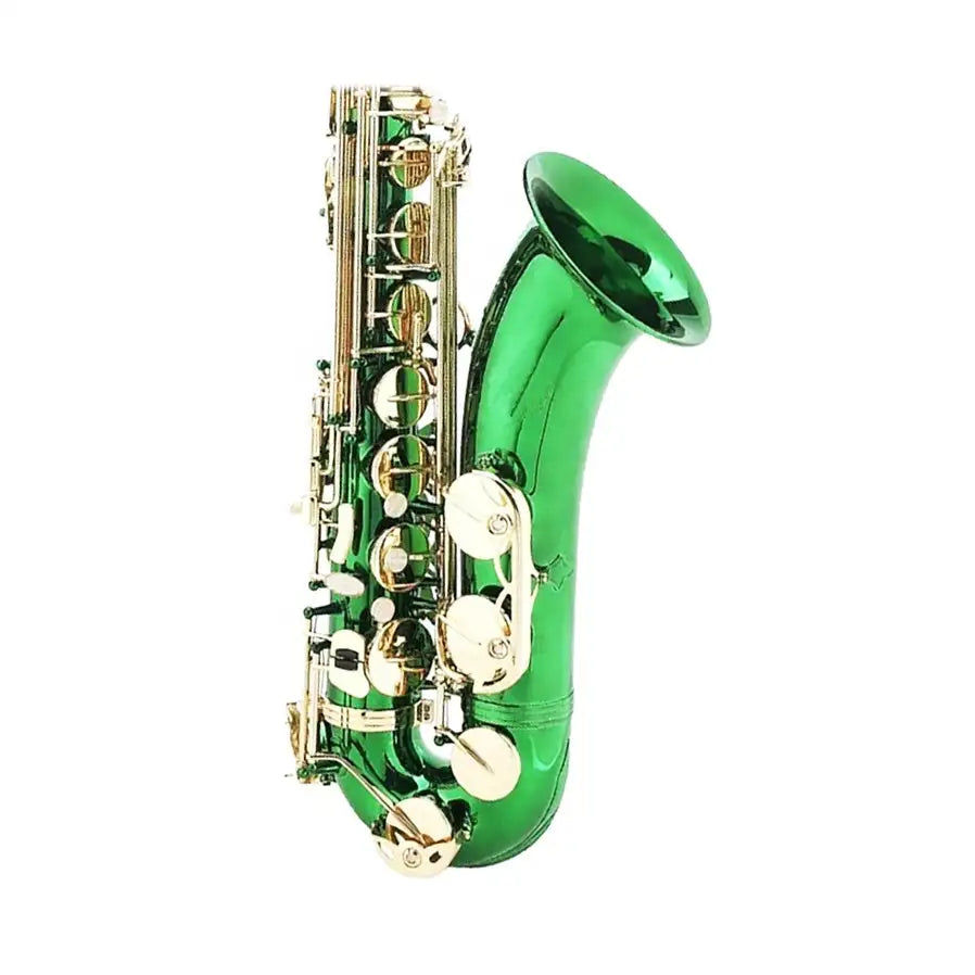 Miniatura: SEASOUND OEM High Quality Cheap Green Body Lacquer Keys Tenor Saxophone JYTS103D