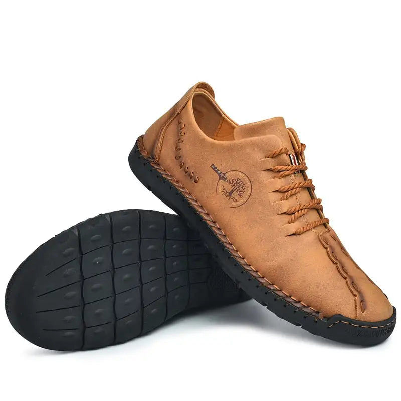 Thumbnail: New Men's Shoes Casual Sneakers Men's Leather Shoes Driving Handmade Luxury Leat