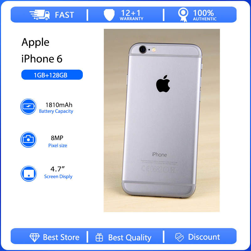 Thumbnail: Apple iPhone 6 Mobile Cell Phone Original Used Unlocked4.7" 16/32/128GB ROM
