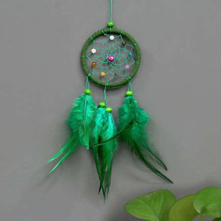 Thumbnail: Girl Heart Room Pendant Simple Dream Catcher Feathers Fresh Ornament Handmade Lo
