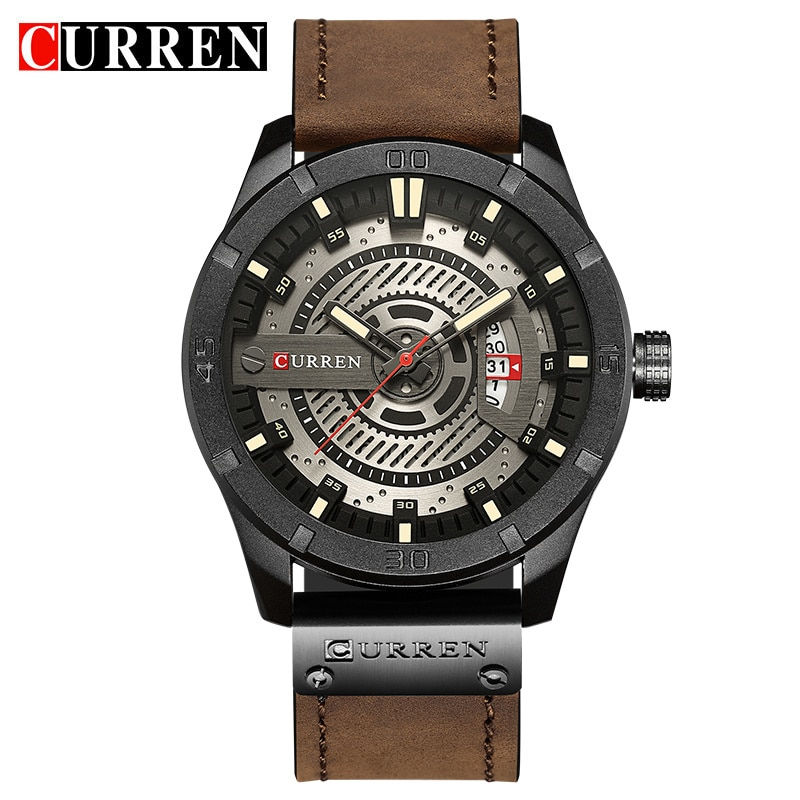 Thumbnail: Luxury Watch Brand CURREN Men Military Sports Watches Men's Quartz Date Clock