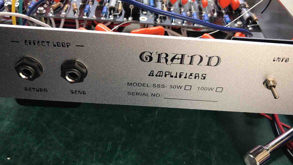 Miniaturbild: Grand Steel Stringer Singer Handwired Guitar Amplifier Head SSS50 with Brown Tol