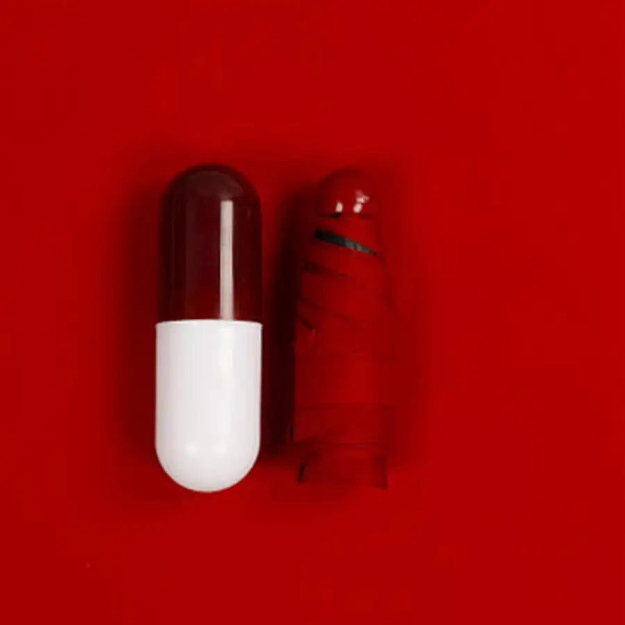 Μικρογραφία: Mini parapluies de poche à Capsule | Anti-uv, étuis compacts pliants avec boîte 