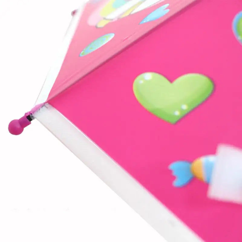 Miniaturebillede: Parapluie licorne dessin animé pour enfants | Semi-automatique, manche Long, pou