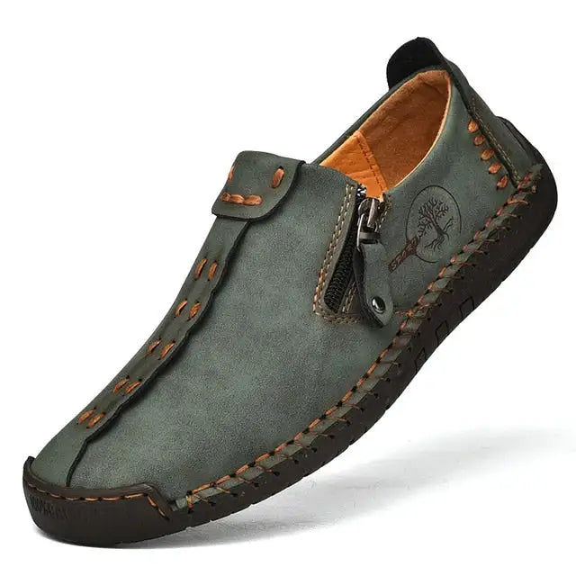 Thumbnail: High Quality Genuine Leather Men Shoes Set foot Casual Slip On Men Loafers Men F