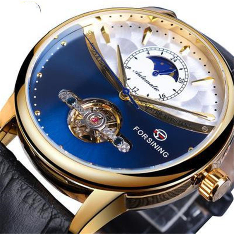 Thumbnail: Sinai Hollow Out Automatic Mechanical Men's Leisure Watch