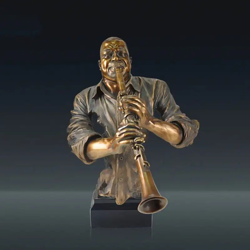 Μικρογραφία: Modern Band Sculpture Ornament Abstract Music Figure Bust Statue Resin Art&Craft