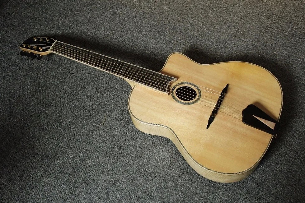 Μικρογραφία: NEW BRAND AAA-Hand-carved Gypsy 7String Jazz Guitar With Case