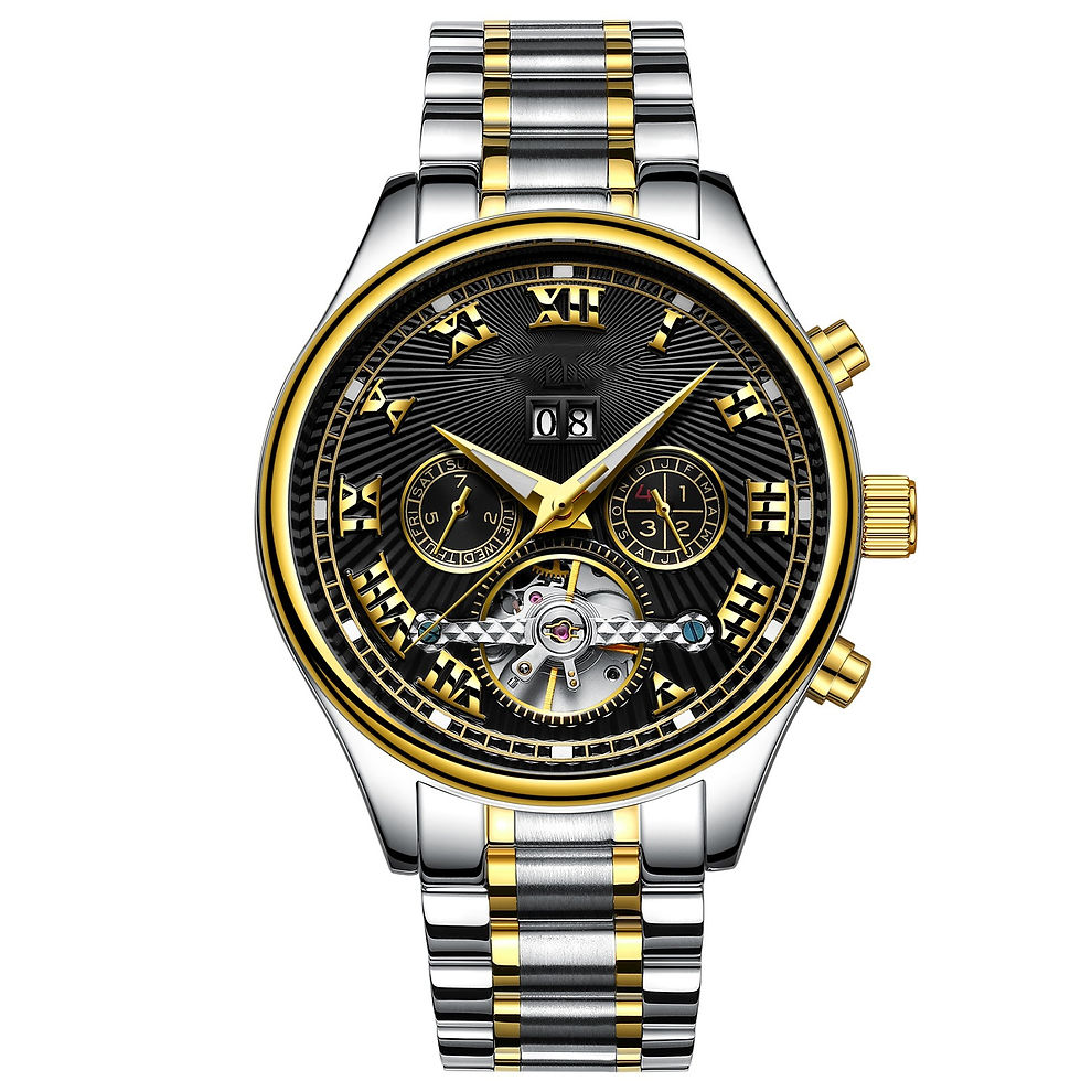 Thumbnail: Montre mécanique entièrement automatique pour hommes Mode Calendrier Imperméable