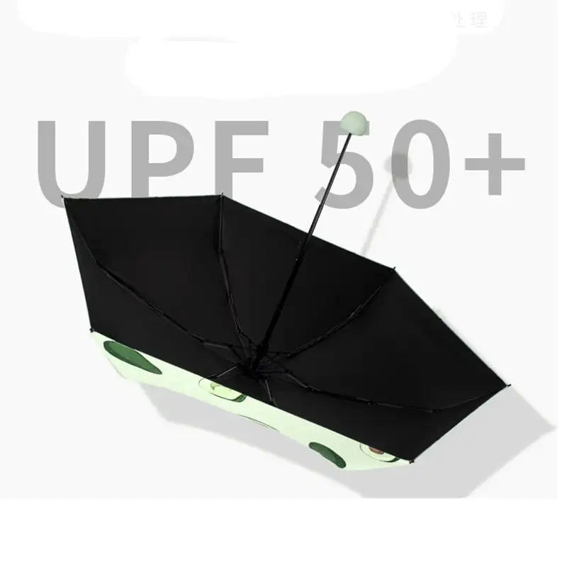 Miniaturebillede: Mini Capsule parapluie dessin animé Fruit avocat Anti-Uv Upf50 + pliant poche pa