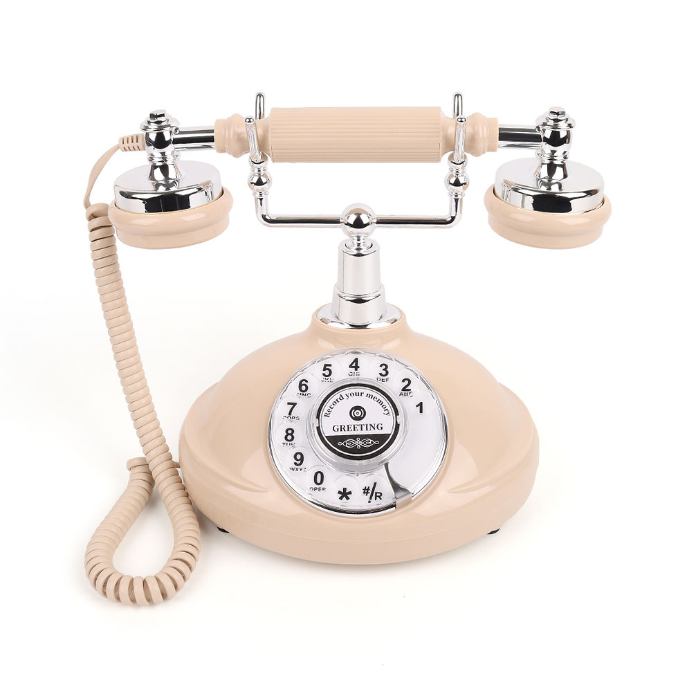 Miniatyrbilde: Retro Antique Audio Guestbook Telephone Rotation Retro Telephone Guestbook Audio