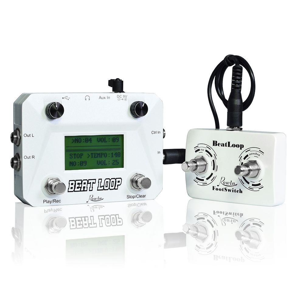 Miniatura: Rowin LBL-01 Guitar Beat Loop Pedals Drum Looper Machine 40 Drums Rhythm 50min L