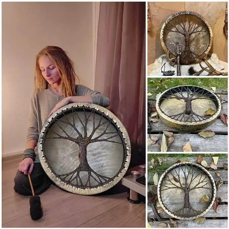 Thumbnail: shamanic drums siberian native american spirit musical instrument tambourine dec