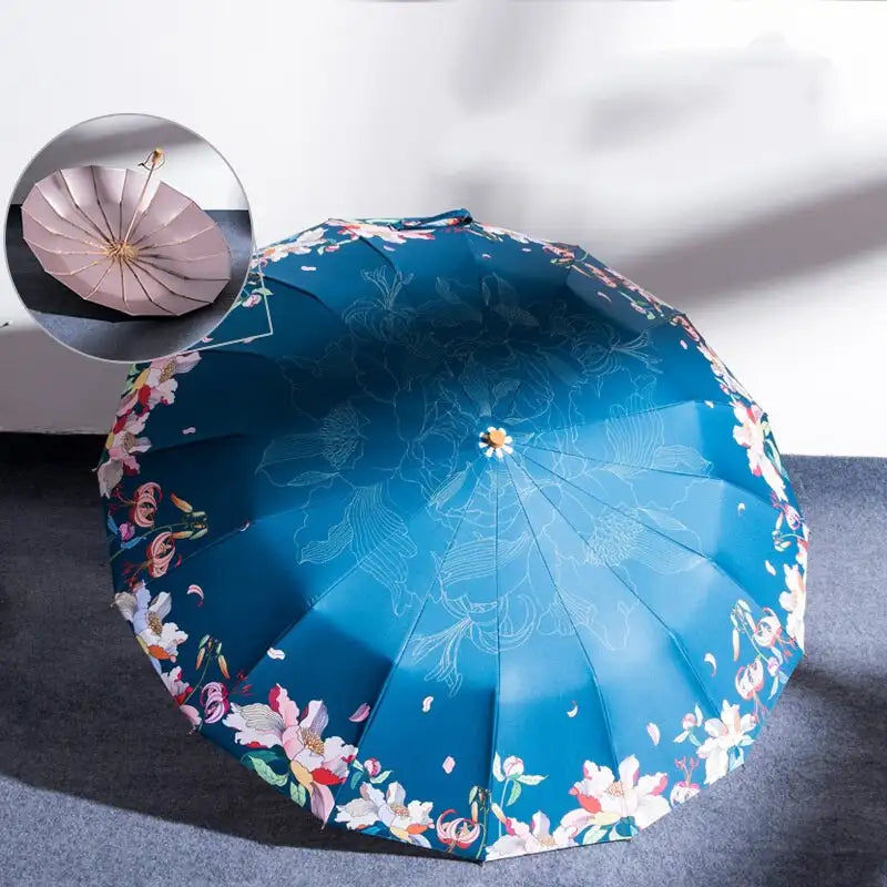 Miniaturebillede: Parapluies pliants Anti UV pour femmes | Parapluie, pluie, Style japonais, titan