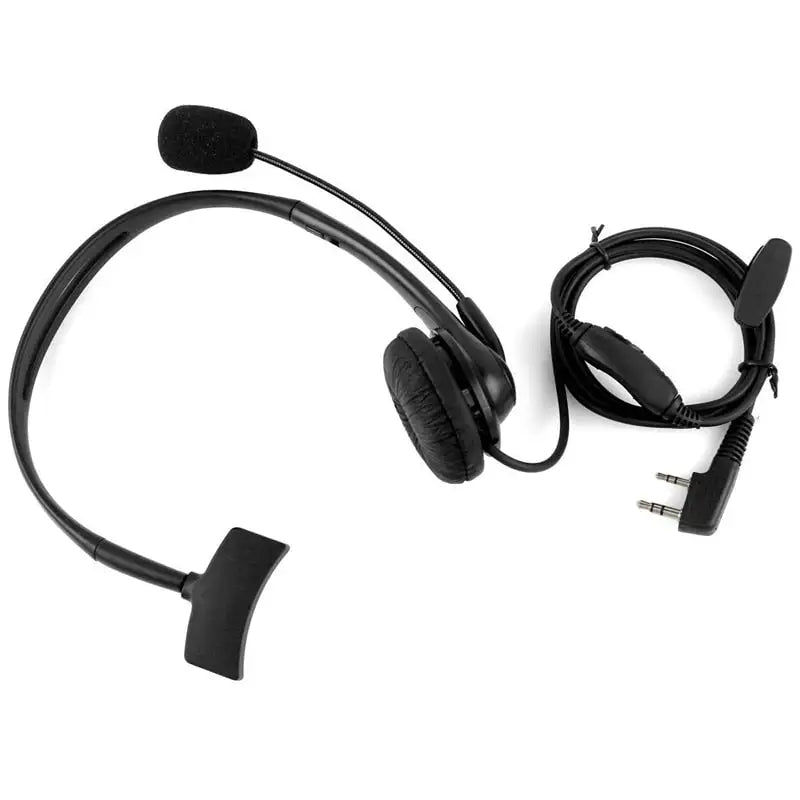 Thumbnail: 2 broches Ptt micro casque casque écouteur pour Kenwood Baofeng Uv5R 888S Radios