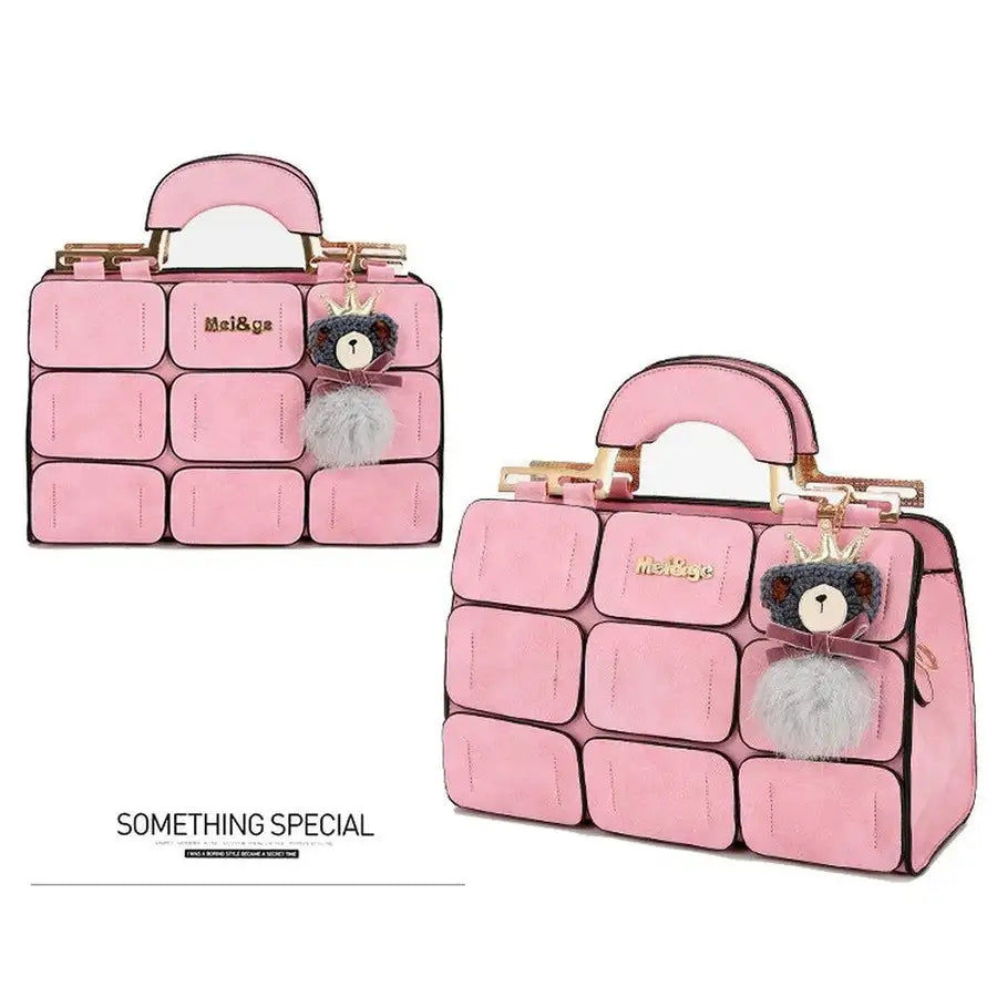 Thumbnail: Boston Bag Inclined Shoulder Ladies Hand Bag Women PU Leather Handbag Woman  Han