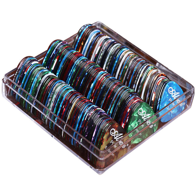 Thumbnail: 100pcs Alice Guitar Picks Celluloid Plectrum Mediator 0.46/0.71/0.81/0.96/1.2/1.