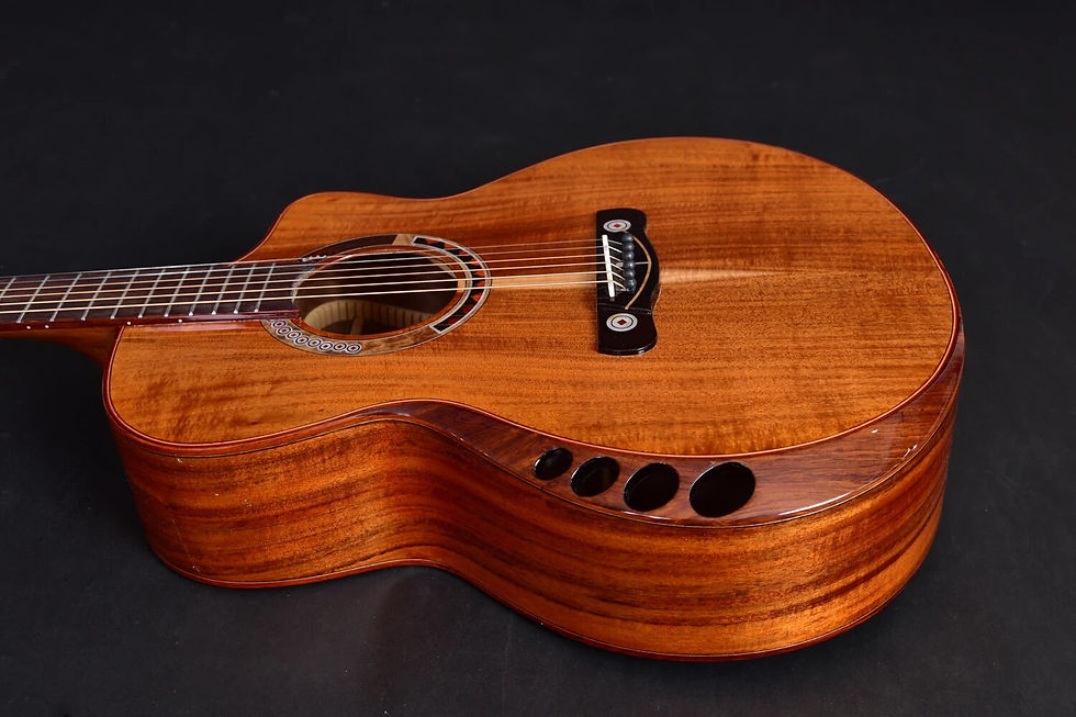 섬네일: Venus solid koa wood acoustic guitar, customized guitars
