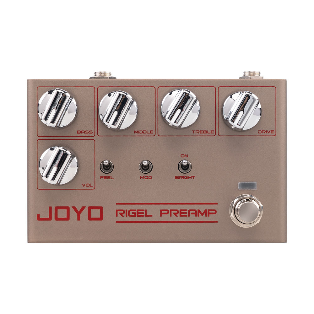 JOYO R-24 RIGLE PREAMP High Gain Preamp Simulation Pedal 3 Band EQ Overdrive Con