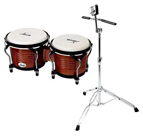섬네일: XDrum Bongo Pro Tobacco Sunburst SET incl. pied de bongos