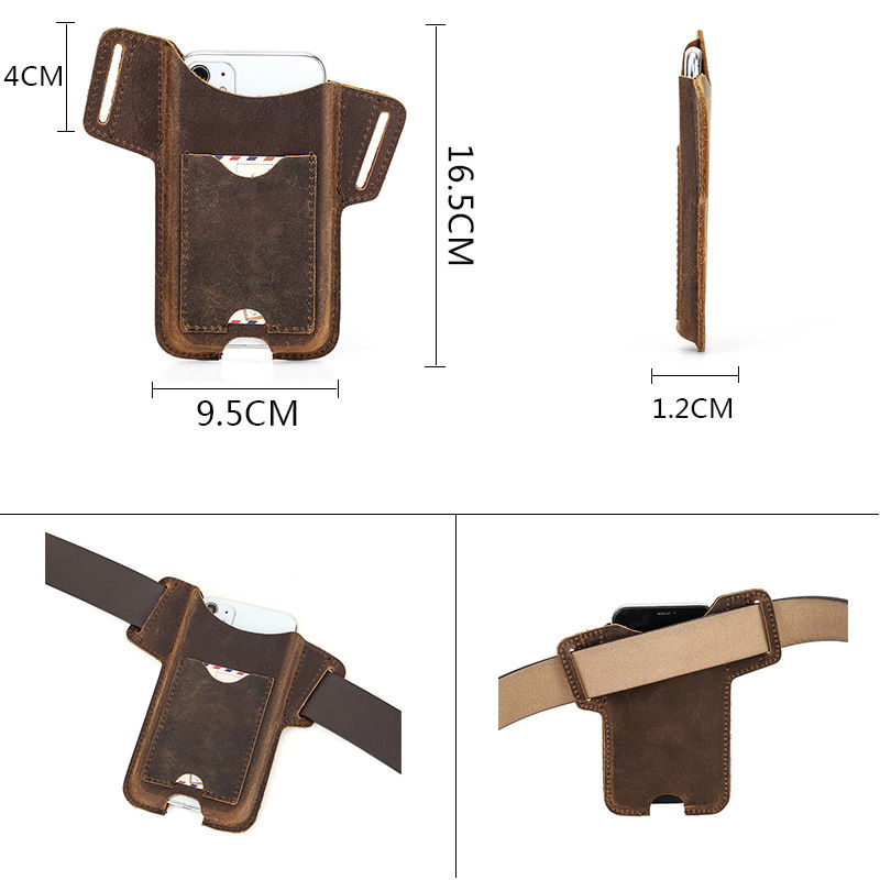 Miniatyrbilde: Leather Card Strap Mobile Phone Case