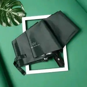 Miniaturebillede: Résistant au vent pliant automatique parapluie pluie femmes Auto luxe coupe-vent