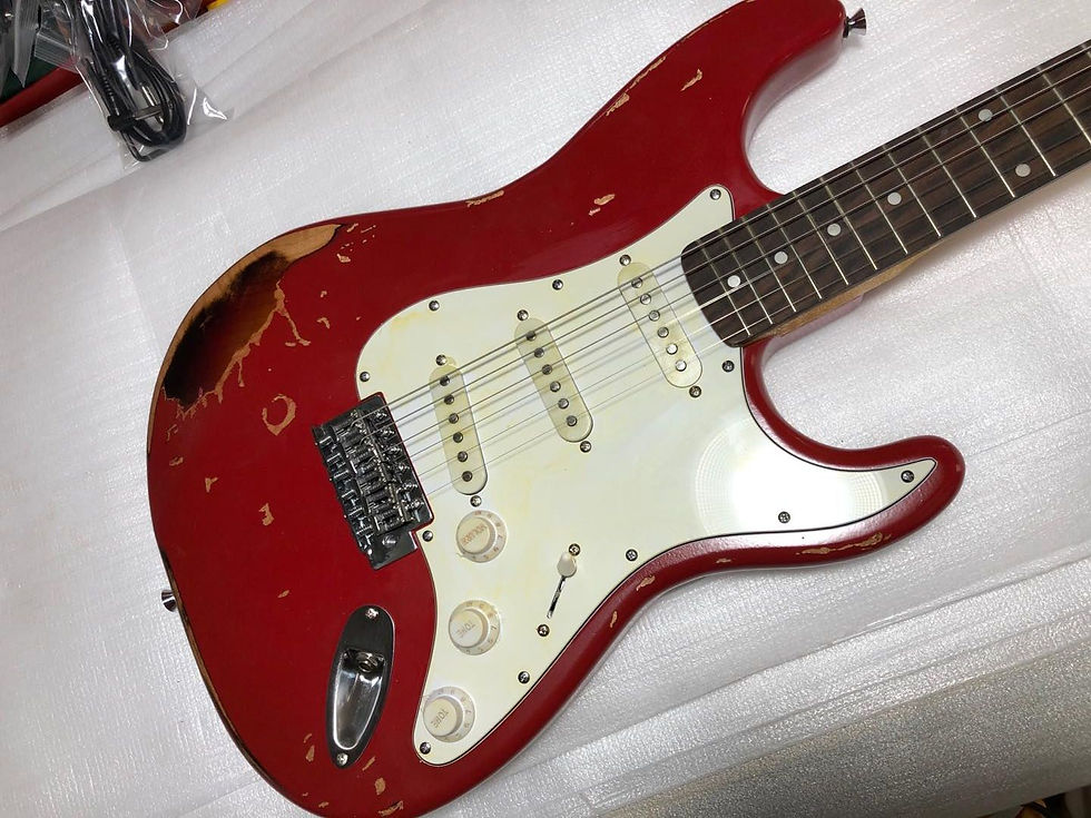 Miniaturebillede: Custom Shope Aged Relic Guitar Alder Wood Body