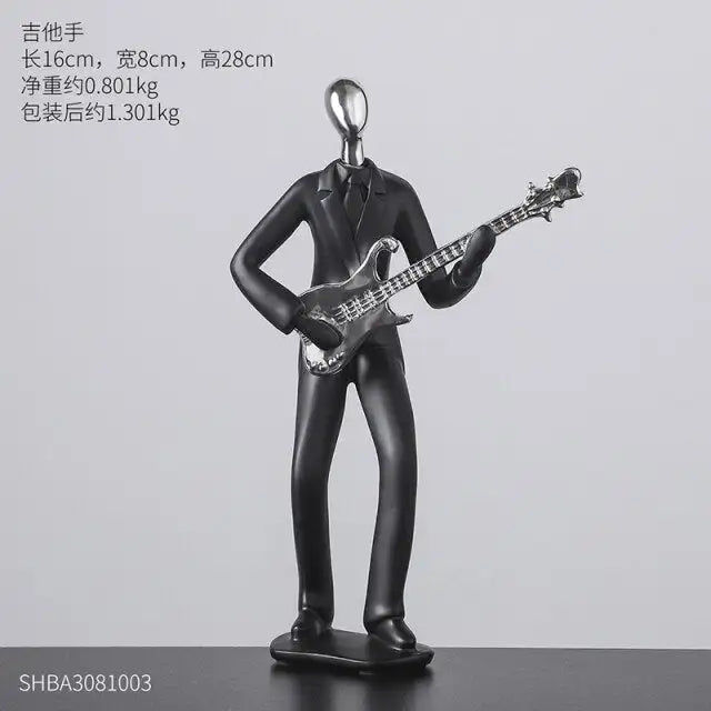 Miniaturebillede: Figurine de personnage abstraite en résine, accessoires de décoration pour la ma
