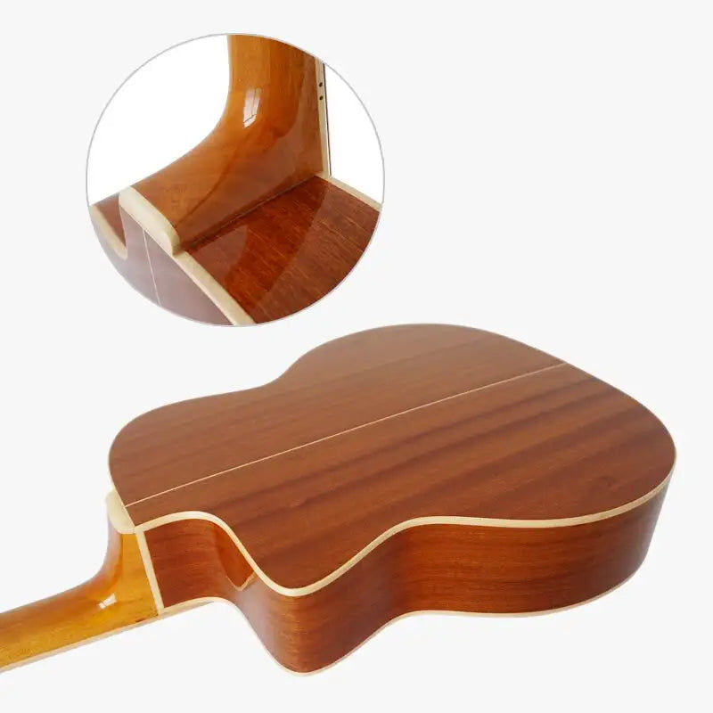 Miniaturbild: Guitare de Jazz manouche acoustique de Style professionnel fait main Aiersi avec