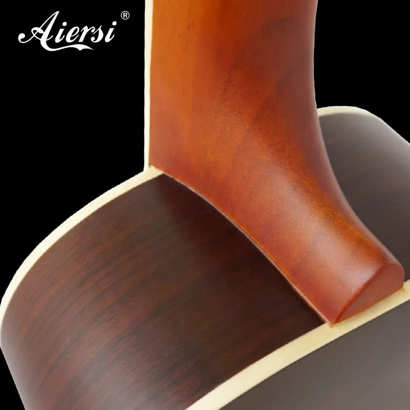 섬네일: China brand aiersi resonator guitars with guitar Plywood case for sale