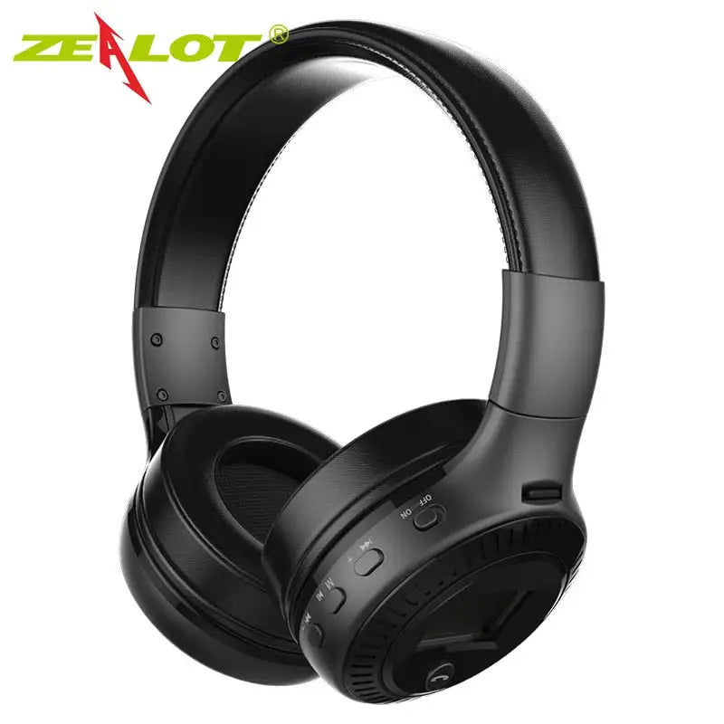 Thumbnail: Casque d'écoute Bluetooth zélot B19 avec Support micro carte TF Radio FM casque 