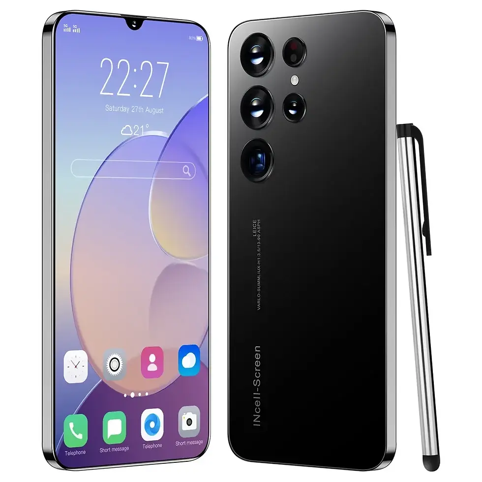 Thumbnail: New S24 Ultra Smart phone 5G Original Android 7.3 Inch Full Screen Face ID 