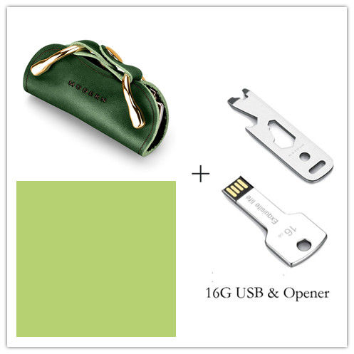 Miniatyrbilde: Leather key case multi-function key ring