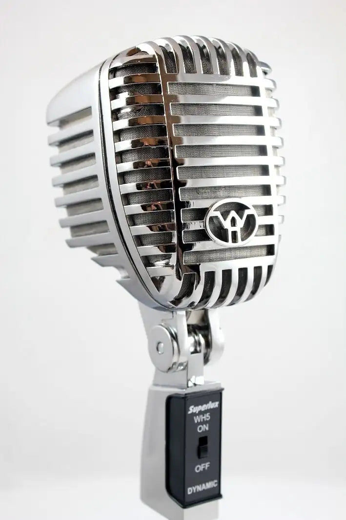 Thumbnail: Superlux WH-5 Classic Vintage Style Rétro Microphone + Support bureau- afficher 