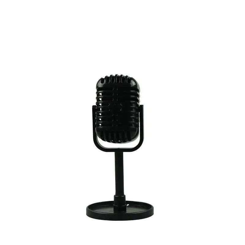 Thumbnail: Audio Mic Retro Microphone Prop Vintage Mic Universal Stand Compatible Live HD S