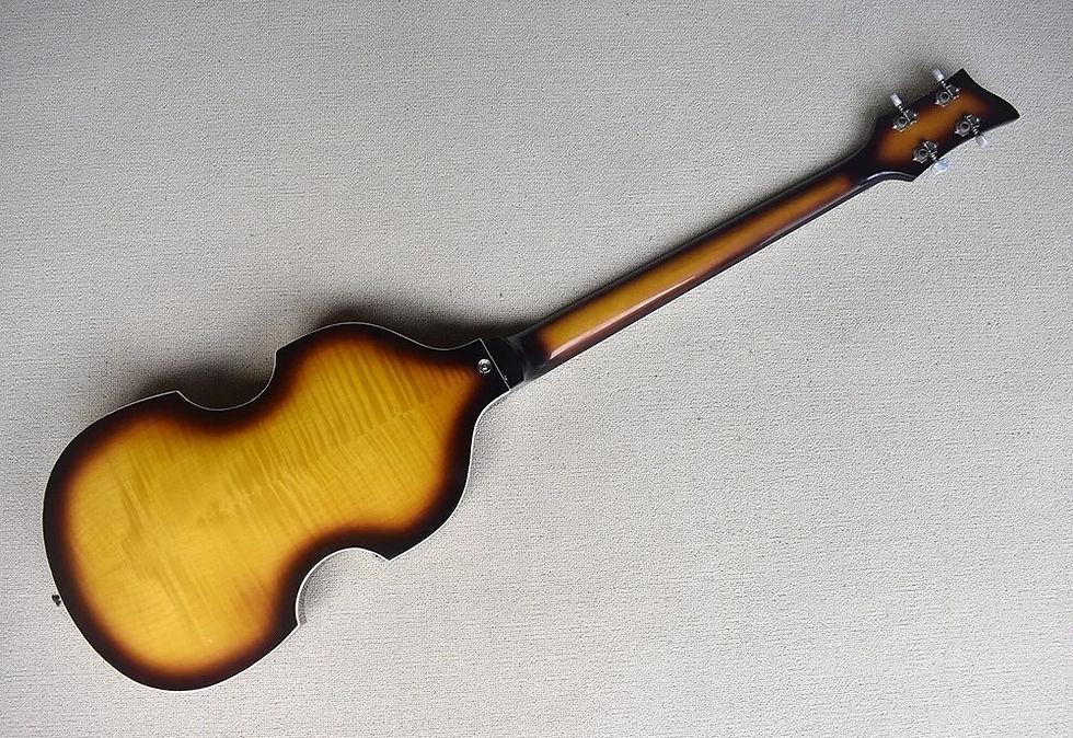 Thumbnail: Flyoung Tobacco Sunburst Left Handed 4 Strings Electric Bass Guitar Maple Body