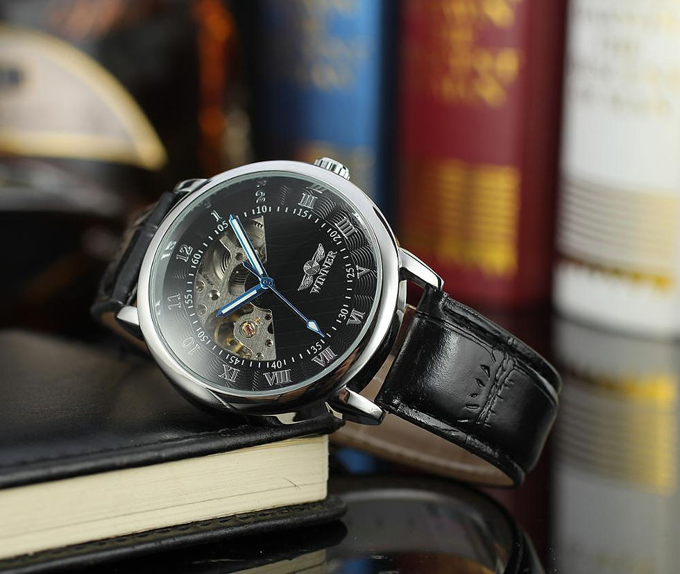 Thumbnail: Golden stylish roman numeral watch