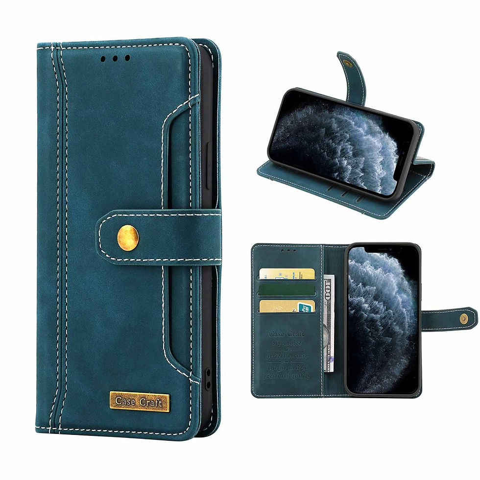 Miniaturebillede: Bouton Pression magnétique Protection Rabat Portefeuille En Cuir Cas