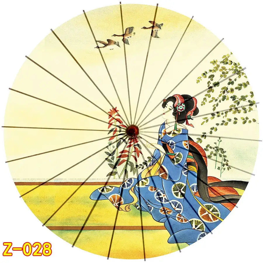 Miniaturebillede: Voiture pliant personnel soleil japonais chinois parapluie femmes classique huil