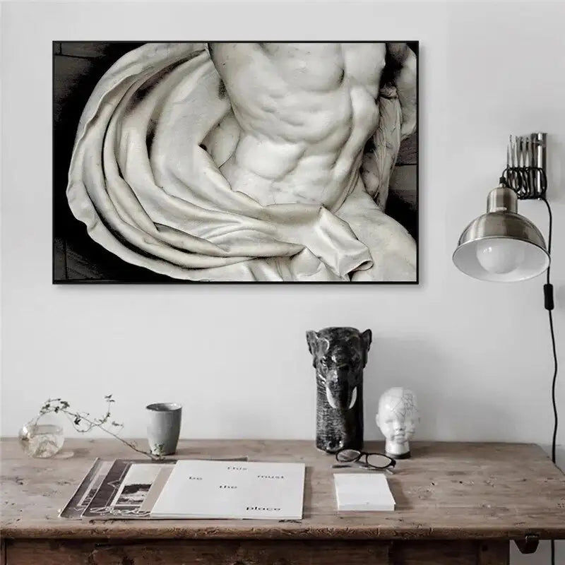 Μικρογραφία: Greek Statue Plaster Sculpture Artwork David Canvas Painting Figure Posters and 