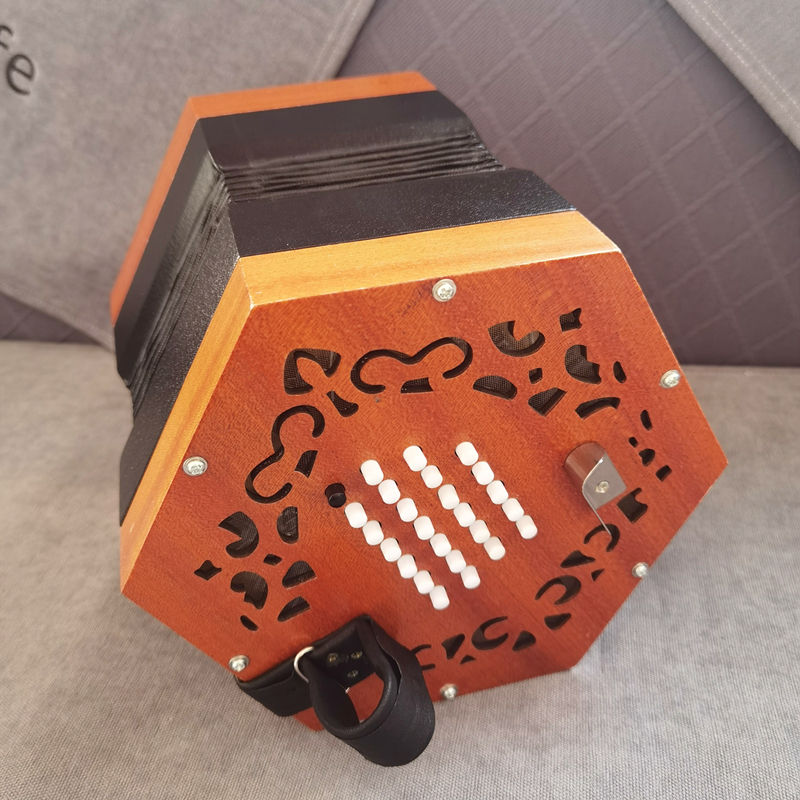 Thumbnail: Blazefine English Concertina With Carrying Bag，Same Note On Pull And Push,Adul