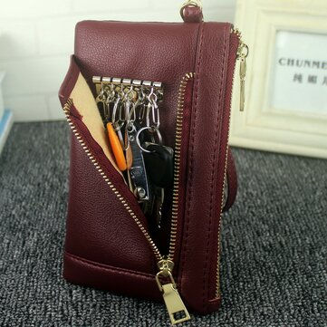 Pikkukuva: Porte-monnaie long pour femme de 5,5 pouces, sac à main, pochette, sac à clés po