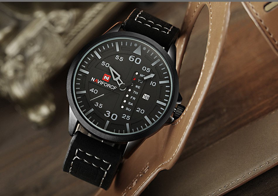 Miniatyrbild: Top Luxury Brand NAVIFORCE Men Sports Watches Men's Quartz Date Clock Man